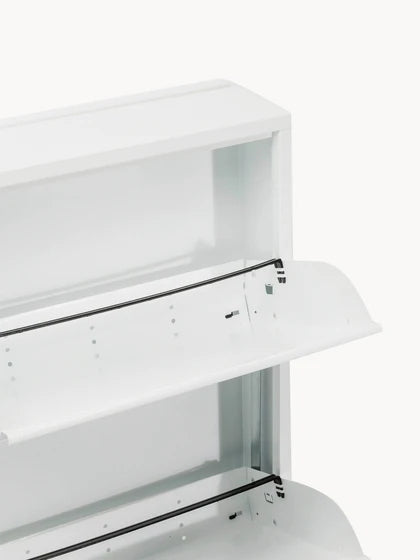 2er-Set – 1 bezahlt = 2 erhalten. Faltbares Wand-Schuhregal Caruso – Weiß